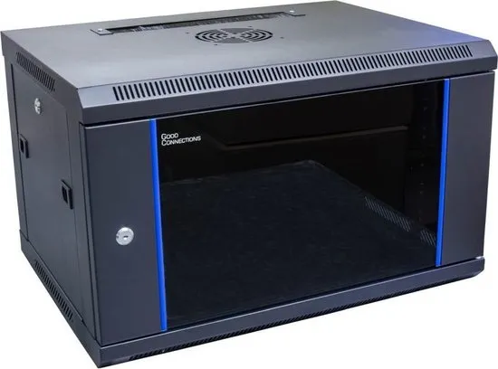 Alcasa GC-R0006 Wandrek 6U Zwart, Blauw rack