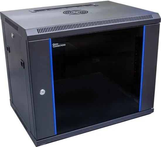 Alcasa GC-R0007 Wandrek 9U Zwart, Blauw rack