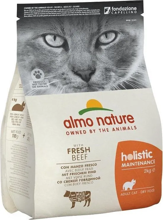 Almo Nature Holistic Droogvoer voor katten - Rundvlees 2kg