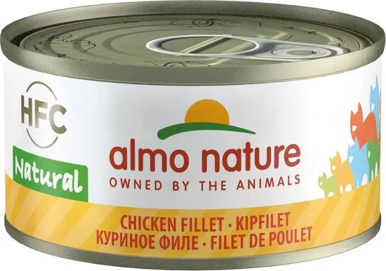 Almo Nature - Kipfilet - Kattenvoer - 24 x 70 g