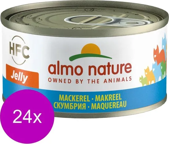 Almo Nature  Natvoer Katten - HFC Jelly - Makreel - 24 x 70g