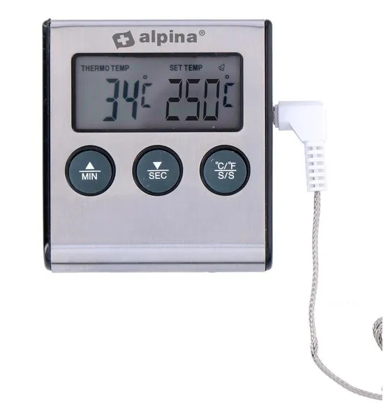 Alpina keuken thermometer - 2 in 1 - digitale thermometer & timer