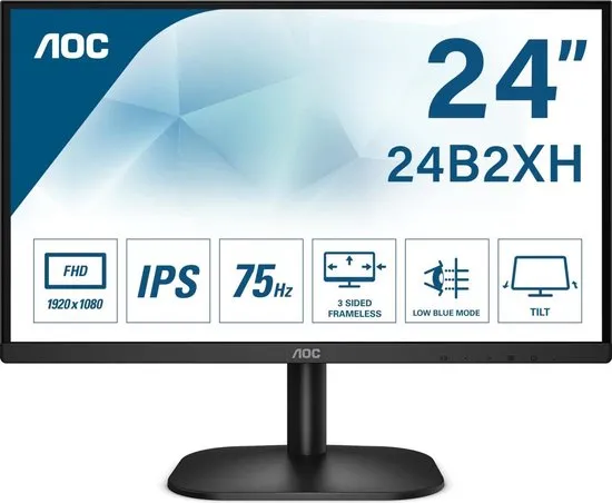 AOC 24B2XH - Full HD IPS Monitor - 24''