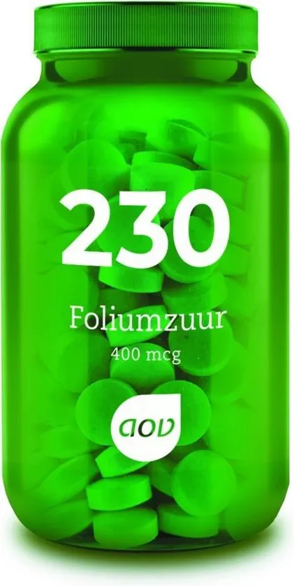 AOV 230 Foliumzuur 400 mcg Voedingssupplementen - 100 tabletten