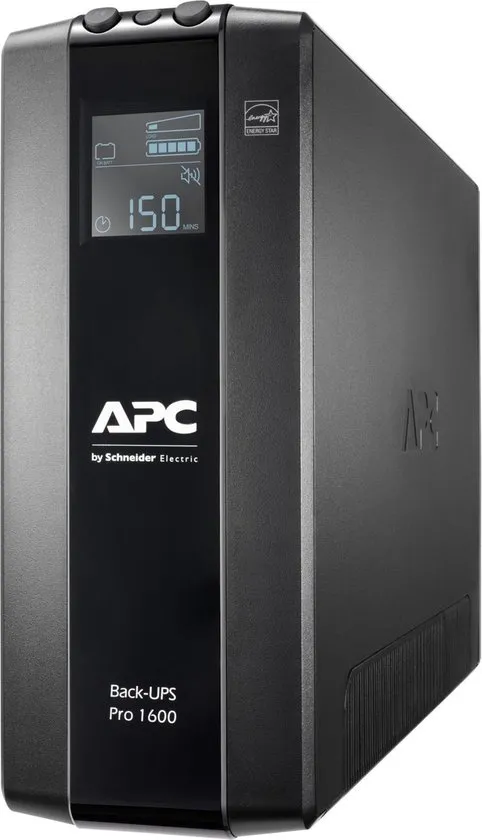 APC Back-UPS PRO BR1600MI - Noodstroomvoeding, 8x C13 uitgang, USB, 1600VA