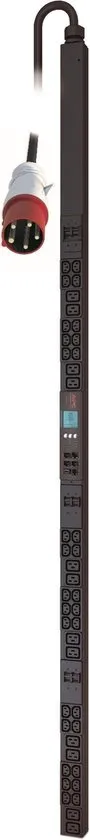 APC Rack PDU, Metered, ZeroU, 32A, 400V, (30x) C13 & (12x) C19, IEC 309 32A 3Fase stekker