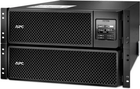 APC Smart-UPS On-Line 10KVA noodstroomvoeding 6x C13, 4x C19, hardwire 1 fase uitgang, rackmountable, Embedded NMC