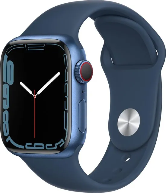Apple Watch Series 7 - 41 mm - 4G - GPS - Blauw