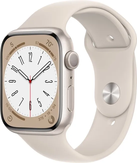 Apple Watch Series 8 - 45mm - Sterrenlicht Aluminium