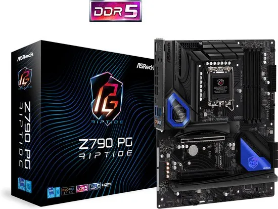 ASROCK Z790 PG Riptide - Moederbord - ATX - Socket LGA1700 - Intel Z790 - DDR5