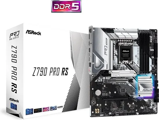 ASROCK Z790 Pro RS - Moederbord - ATX - Socket LGA1700 - Intel Z790 - DDR5