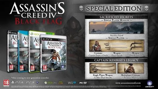 Assassin's Creed IV (4) Black Flag - Day 1 Special Edition /Wii-U