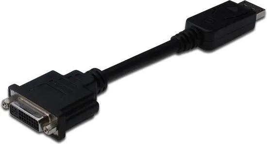 ASSMANN Electronic AK-340409-001-S kabeladapter/verloopstukje DisplayPort DVI-I Zwart