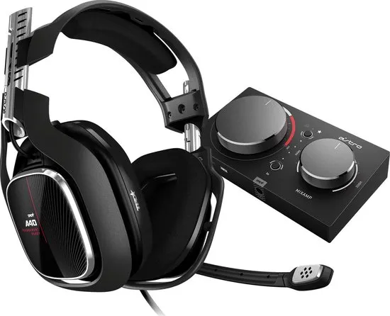 ASTRO A40 TR Gaming Headset + MixAmp Pro TR (4e gen.) met ASTRO Audio, Dolby Audio - Zwart/Rood