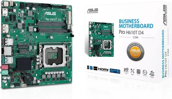 ASUS Pro H610T D4-CSM Intel H610 LGA 1700 mini ITX