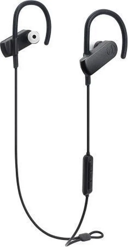 Audio-Technica ATH-SPORT70BT Headset oorhaak, In-ear, Neckband Zwart