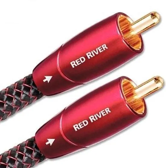 AudioQuest 0.5m Red River RCA audio kabel 0,5 m Zwart