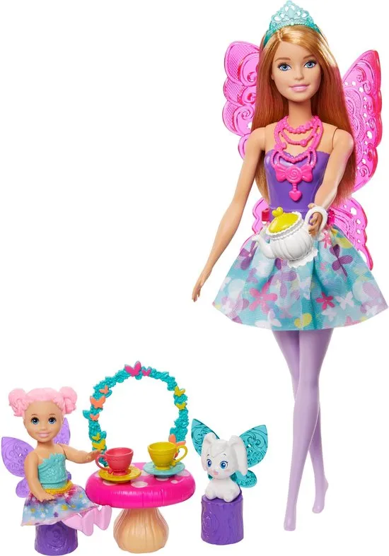 Barbie Dreamtopia Feeën Theekransje Speelset - Barbiepop