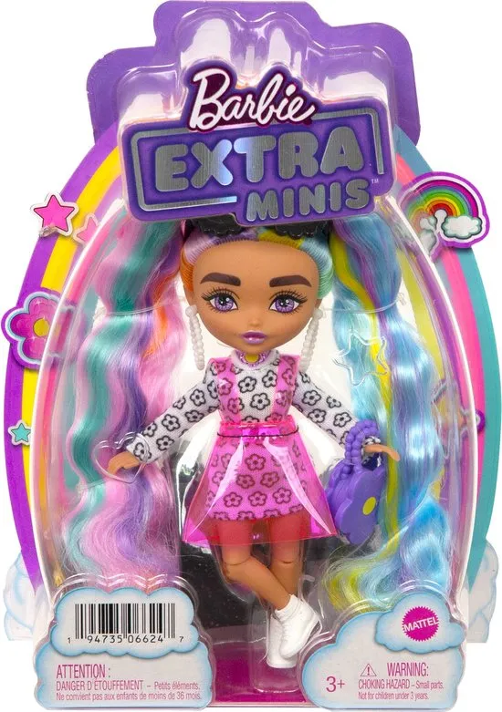 Barbie Extra Mini Pop - Daisy Regenboog Staartjes