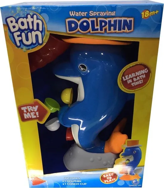 Bath Fun Bad-Speeltje Dolfijn met Waterrad