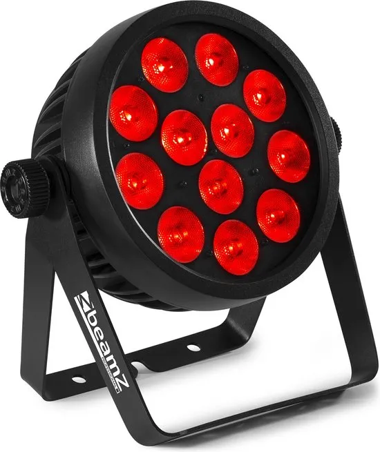 BeamZ aluminium LED spot BAC508 met 12 LED's 7-in-1 van 14W