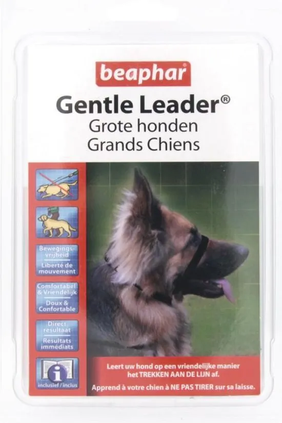 Beaphar Gentle Leader - Zwart - 54 cm - Grote Honden
