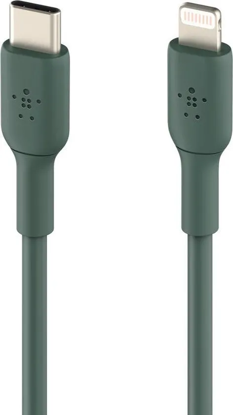 Belkin iPhone Lightning naar USB-C kabel - 1m - midnight green