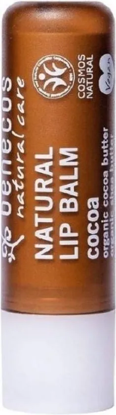 Benecos Natural Vegan Lippen Balsem Cocoa – in kartonnen Verpakking