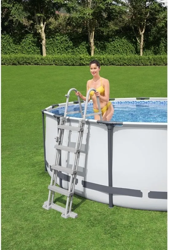 Bestway - Steel Pro MAX - Opzetzwembad inclusief filterpomp en accessoires - 457x122 cm - Rond