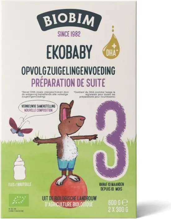 Biobim Infant Formula Ekobaby 3 10+ Months 600 G
