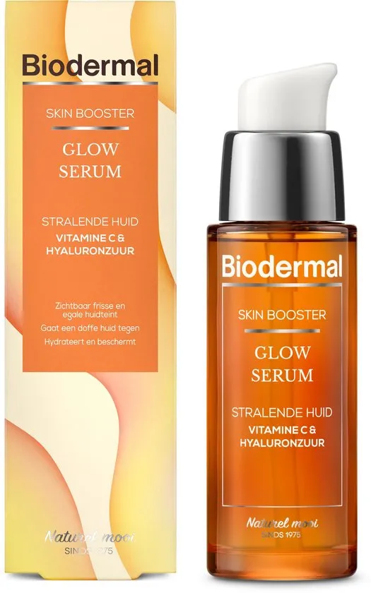 Biodermal Skin Booster Glow serum – Voor een stralende huid met  Vitamine C en  hyaluronzuur -Hyaluronzuur serum 30ml