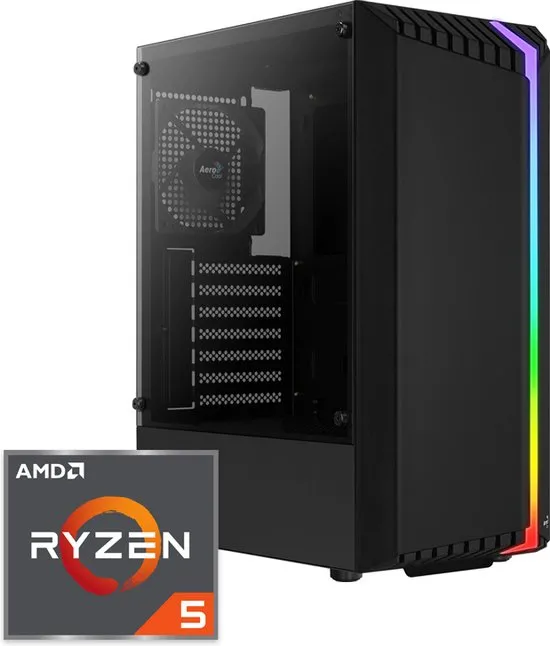 Bionic V1 RGB Gaming PC | AMD Ryzen 5 - 4500 | GeForce RTX 3060 | 16 GB DDR4 | 500 GB SSD - NVMe | Windows 11 Pro