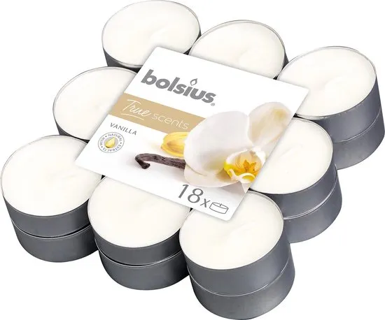 Bolsius Geurtheelicht - True Scents - Vanilla - 18 stuks