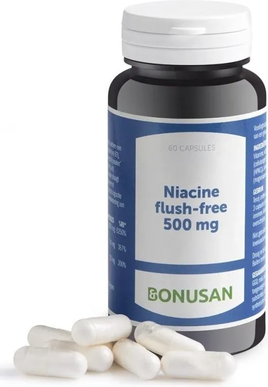 Bonusan Niacine Flush Free - 60 Capsules - Vitaminen