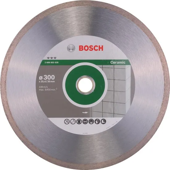 Bosch - Diamantdoorslijpschijf Best for Ceramic 300 x 30/25,40 x 2,8 x 10 mm