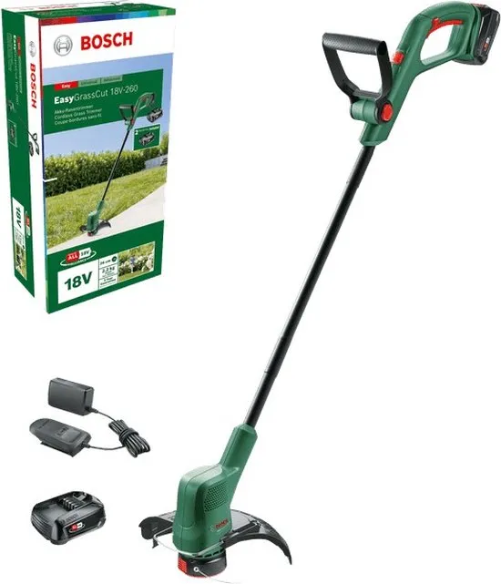 Bosch Home and Garden EasyGrassCut 18V-260 Grastrimmer Accu Incl. 2e accu 18 V 2 Ah Snijbreedte max.: 26 cm