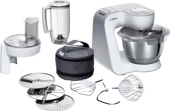 Bosch MUM58W20 keukenmachine 3,9 l Zilver, Wit 1000 W