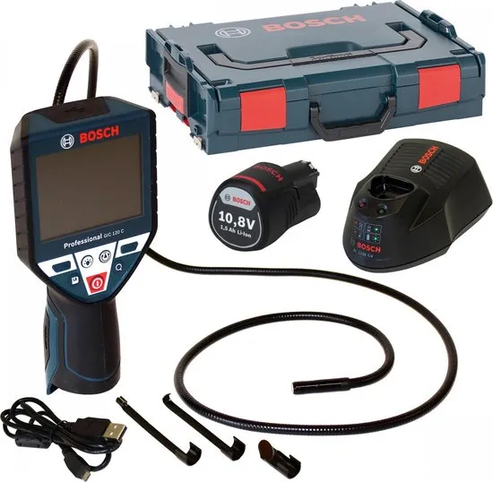 BOSCH PROFESSIONAL Accu Inspectiecamera GIC 120 C - Incl. 1x 1,5 Ah - 12V - Accu En Lader
