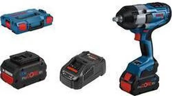 Bosch Professional GDS 18V-1000 06019J8303 Accu-draaislagmoeraanzetter 18 V 5.5 Ah Li-ion Incl. 2 accus, Incl. lader, Incl. koffer