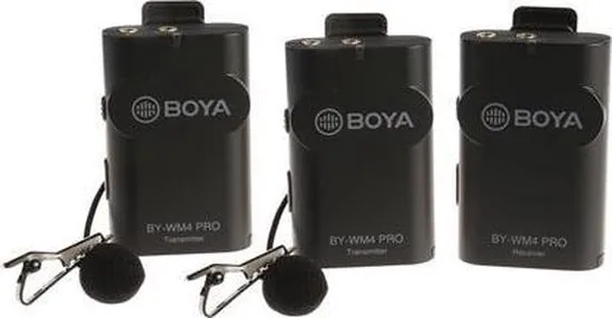 Boya BY-WM4PRO K2 wireless microphone system (2 transmitters) 2.4