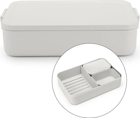 Brabantia Make & Take Bento Lunchbox - Large - Kunststof - Light Grey