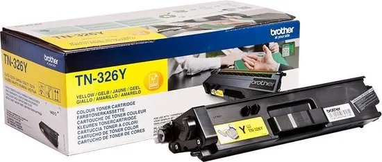 BROTHER TN-326Y tonercartridge geel high capacity 3.500 pagina s 1-pack