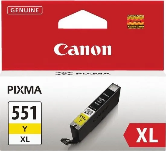 Canon CLI-551XLY - Inktcartridge / Geel / Hoge Capaciteit