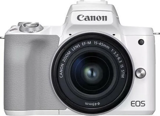 Canon EOS M50 Mark II M15-45 S White