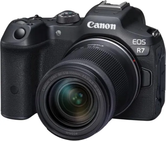 Canon EOS R7, 32,5 MP, 6960 x 4640 Pixels, CMOS, 4K Ultra HD, 530 g, Zwart