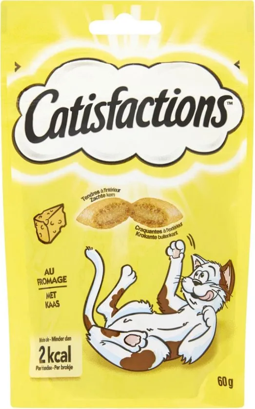 Catisfactions Kattensnoepjes - Kaas - Kattensnack - 60 g