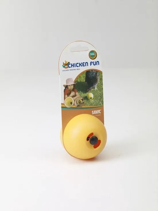 Chickenfun Voederbal - Vogelvoederbak - Geel - 7,5 cm