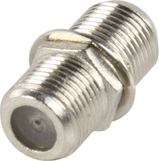 Coax-Adapter F F-Connector Female - F-Connector Female Zilver