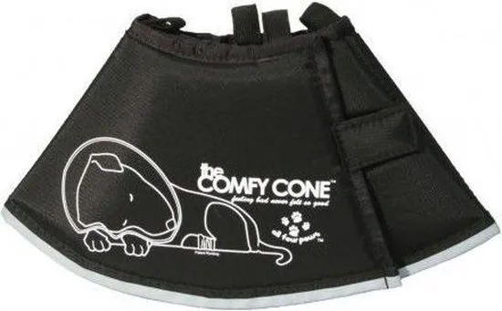Comfy Cone Hondenkap Zwart S 24-30 CM / 14 CM HOOG