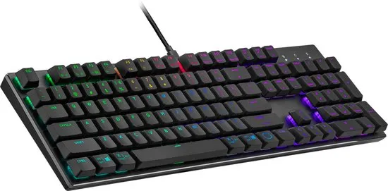 Cooler Master QuickFire SK-652-GKTR1-US toetsenbord USB QWERTY Amerikaans Engels Zwart, Grijs